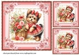 3 Floral Yorkie card front/toppers 2