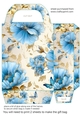 Blue floral gift bag 3