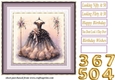 Birthday ballgown card front 4
