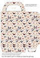 Peach and black butterflies gift bag 5