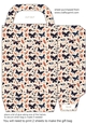 Peach and black butterflies gift bag 7