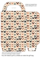 Peach and black butterflies gift bag 8