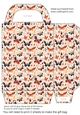 Peach and black butterflies gift bag 9