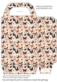 Peach and black butterflies gift bag 11