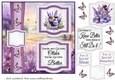 2 Panel Lavender make up card front 2