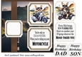2 Panel motorbike Frenchie card front 2