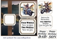 2 Panel motorbike Frenchie card front 3