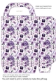 Purple floral fashion gift bag 2