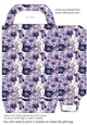 Purple floral fashion gift bag 3