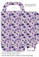 Purple floral fashion gift bag 4
