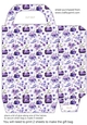 Purple floral fashion gift bag 5