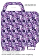 Purple floral fashion gift bag 8
