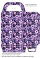 Purple floral fashion gift bag 9