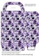 Purple floral fashion gift bag 10