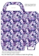 Purple floral fashion gift bag 11