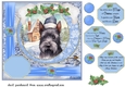 Winter scene pup card front 5