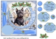 Winter scene pup card front 6
