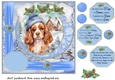 Winter scene pup card front 8