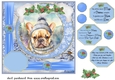 Winter scene pup card front 11