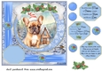 Winter scene pup card front 12