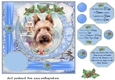 Winter scene pup card front 16