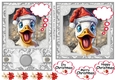 5x7 and 6x6 (aprox) Christmas duck card fronts