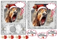 5x7 and 6x6 (aprox) Christmas horse card fronts