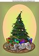Christmas and Tree Dog Plushie Topper