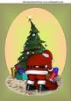 Christmas Tree and Santa Plushie Topper