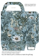 Ice blue floral gift bag 2