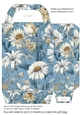 Ice blue floral gift bag 3