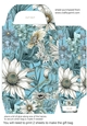 Ice blue floral gift bag 4