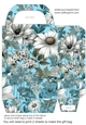 Ice blue floral gift bag 5