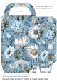 Ice blue floral gift bag 7