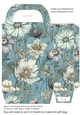 Ice blue floral gift bag 8