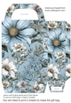 Ice blue floral gift bag 9