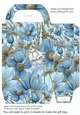 Ice blue floral gift bag 10