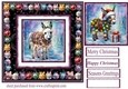 Christmas donkey card front 2