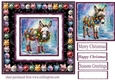 Christmas donkey card front 3