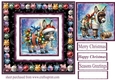 Christmas donkey card front 5
