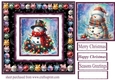 Christmas snowman card front 4