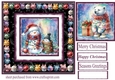 Christmas snowman/polar bear card front