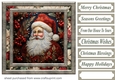 Embroidered Santa card front 3