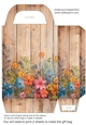 Wood and floral gift bag 6