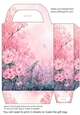 Pink garden gift bag 2