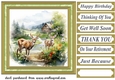 Country wildlife card front 6