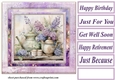 Floral teatime card front 3