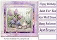 Floral teatime card front 5