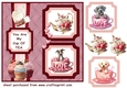 2 Panel Puppy you are my cup of tea card front 7