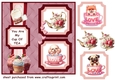 2 Panel Puppy you are my cup of tea card front 8